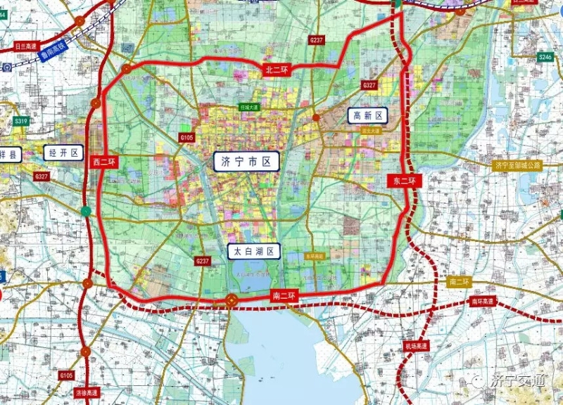 我市交通基础设施建设又一重大成就济宁主城区大二环全线通车